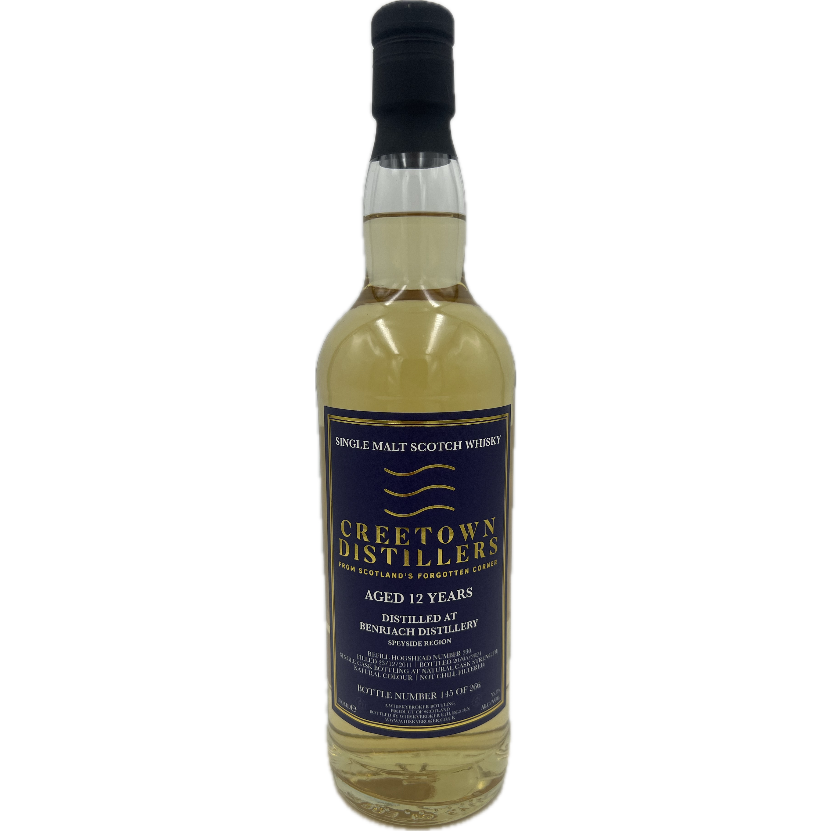 70cl, 12yo Distilled at Benriach Distillery